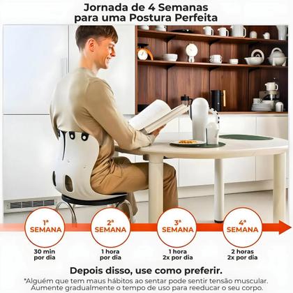 Imagem de Almofada de Apoio Lombar Cadeira Correção de Coluna M - AZUL