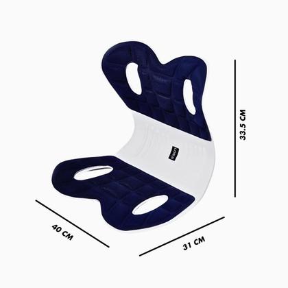 Imagem de Almofada de Apoio Lombar Cadeira Correção de Coluna M - AZUL