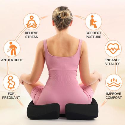 Imagem de Almofada de assento BSZXD Extra Large Memory Foam preta