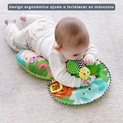 Imagem de Almofada De Atividade Bebe Infantil Tummy Time Mordedor Buba