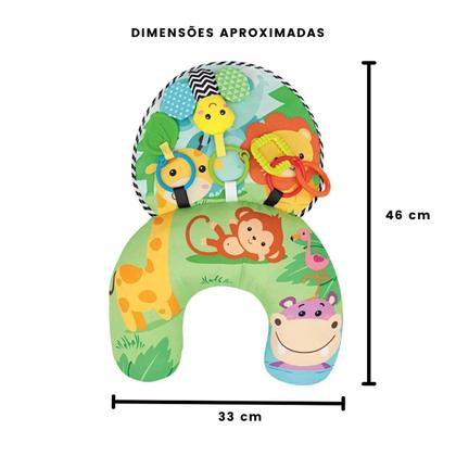 Imagem de Almofada De Atividade Bebe Infantil Tummy Time Mordedor Buba