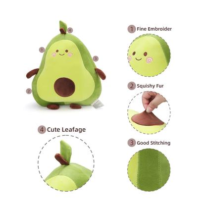 Imagem de Almofada de bichos de pelúcia Niuniu Daddy Avocado 17,3 polegadas para crianças