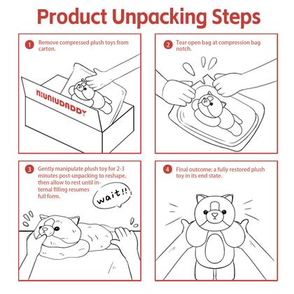 Imagem de Almofada de bichos de pelúcia Niuniu Daddy Avocado 17,3 polegadas para crianças