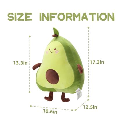 Imagem de Almofada de bichos de pelúcia Niuniu Daddy Avocado 17,3 polegadas para crianças