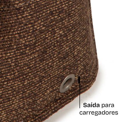Imagem de Almofada de Cabeceira Encosto Apoio para Lombar com Bolso Lateral 140x50x20 - BF Colchões