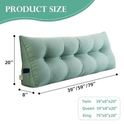 Imagem de Almofada de cabeceira Wedge Wadser Triangular Twin Teal Polyester