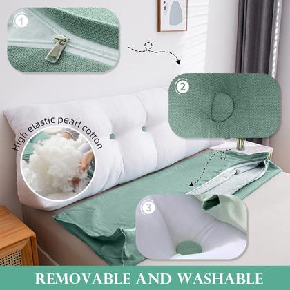 Imagem de Almofada de cabeceira Wedge Wadser Triangular Twin Teal Polyester