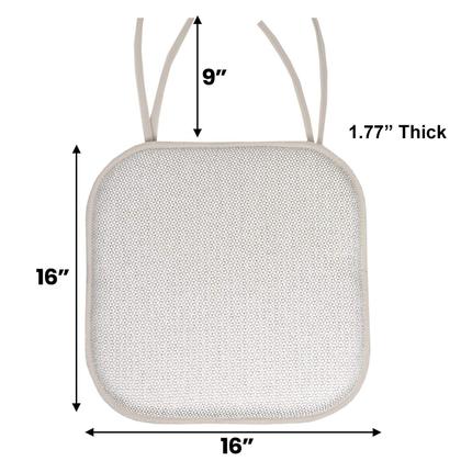 Imagem de Almofada de Cadeira com Espuma de Memória Sweet Home Collection - Pacote com 4