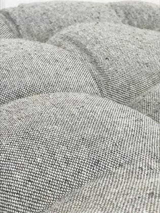 Imagem de Almofada De Cadeira Futton Com Amarração 40X40Cm - Prata