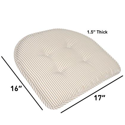 Imagem de Almofada de Cadeira Sweet Home Collection - Espuma com Memória - Pacote com 6 Unidades (Cinza)