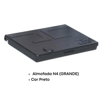 Imagem de Almofada de Carimbo Grande N4 Preta 16,8 x 9,8cm