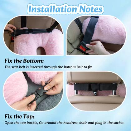 Imagem de Almofada de carro de viagem Swemos para crianças e adultos cinza