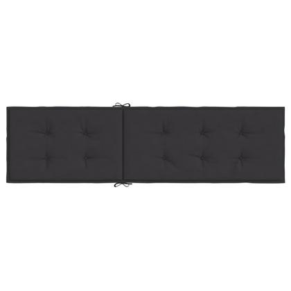 Imagem de Almofada de espreguiçadeira VidaXL preta durável em tecido Oxford