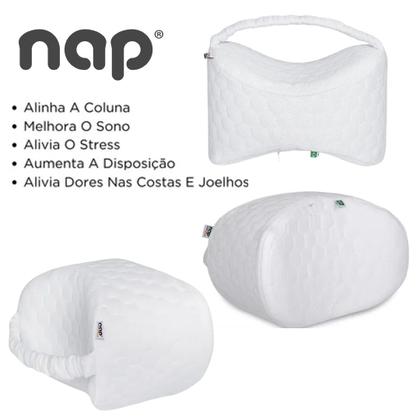 Imagem de Almofada de Joelho NAP Ortopédica Apoio para Perna Coluna D50 C/ Capa Viscoelástico NASA