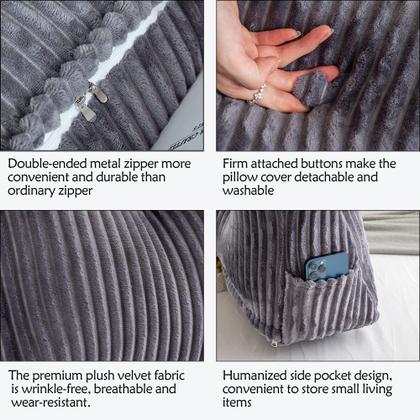 Imagem de Almofada de leitura Bed Rest Activance Large Triangular Grey