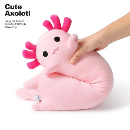 Imagem de Almofada de pelúcia Axolotl PEACH CAT rosa longa de 50 cm para crianças