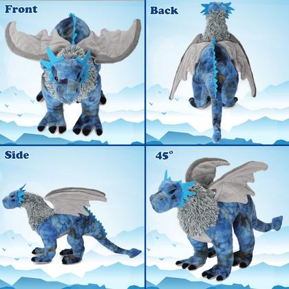 Imagem de Almofada de pelúcia Dragon Frost Wyrm de pelúcia de 45 cm