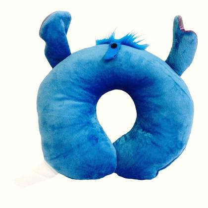 Imagem de Almofada de Pescoço de Fibra c/ Aplique Stitch -ZonaCriativa