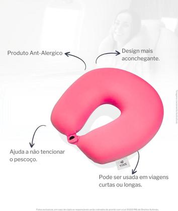 Imagem de Almofada De Pescoço Macia Micro Pérolas De Isopor Viagem Yin's