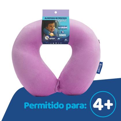 Imagem de Almofada de Pescoço Sonos Infantil Para Viagem e Descanso