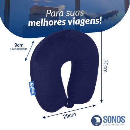 Imagem de Almofada De Pescoço Sonos Tradicional Para Viagem E Descanso