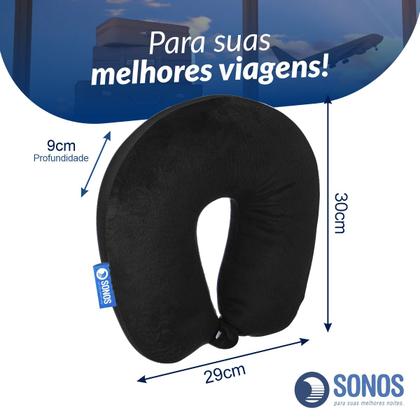 Imagem de Almofada De Pescoço Sonos Tradicional Para Viagem E Descanso