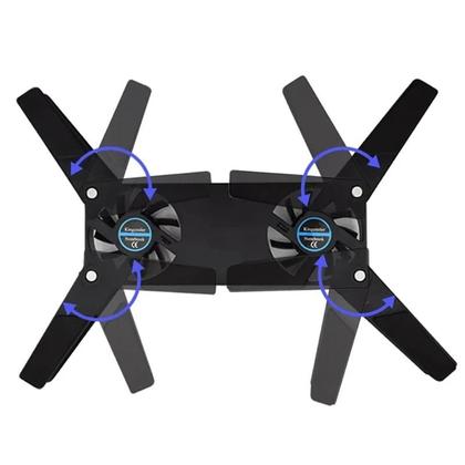 Imagem de Almofada de Resfriamento para Laptop com 2 Ventiladores USB - 10 a 17 Polegadas