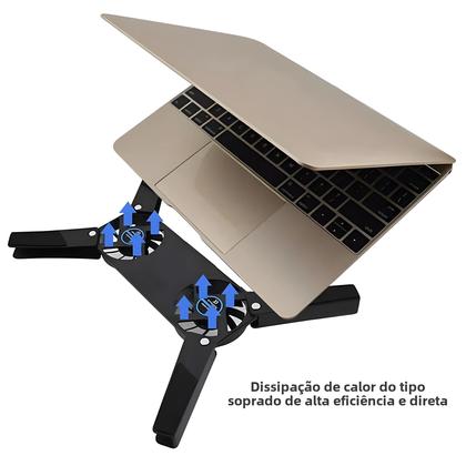 Imagem de Almofada de Resfriamento para Laptop com 2 Ventiladores USB - 10 a 17 Polegadas