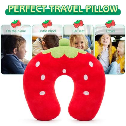 Imagem de Almofada de viagem H HOMEWINS para crianças e crianças pequenas, suporte de pescoço