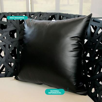 Imagem de Almofada Decorativa Cheia Capa e Refil Protetora Impermeável com Zíper