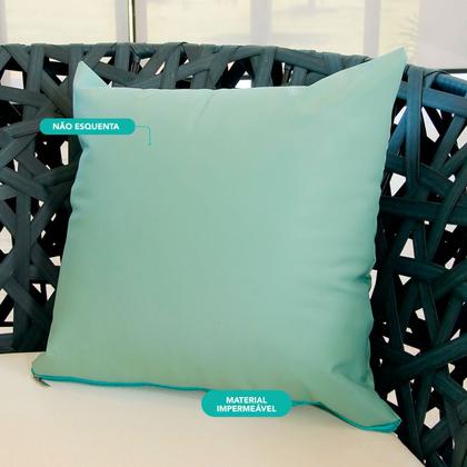 Imagem de Almofada Decorativa Cheia Capa e Refil Protetora Impermeável com Zíper