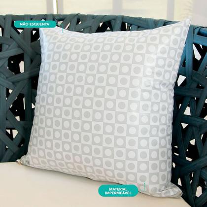Imagem de Almofada Decorativa Cheia Capa e Refil Protetora Impermeável com Zíper