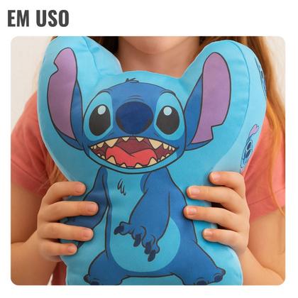 Imagem de Almofada Decorativa Formato Stitch Disney Fibra Super Macia