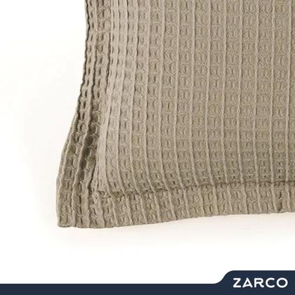 Imagem de Almofada Decorativa Quadrada 100% Algodão Macia Denver 45x45cm Capa com Zíper e Enchimento Karsten