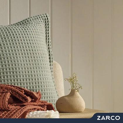 Imagem de Almofada Decorativa Quadrada 100% Algodão Macia Denver 45x45cm Capa com Zíper e Enchimento Karsten