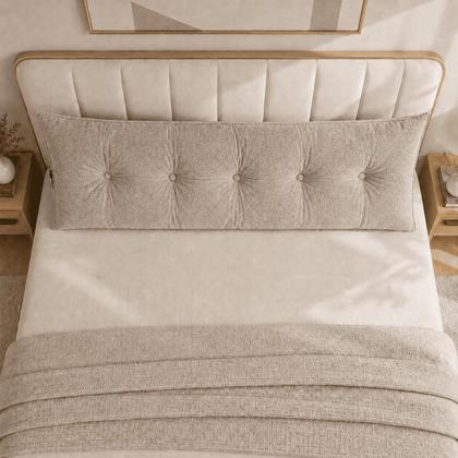 Imagem de Almofada Encosto Triangular Cama Leitura Cabeceira Boucle