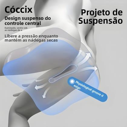 Imagem de Almofada Ergonômica Antiderrapante Para Cadeira De Escritório E Assento De Carro, Acessórios