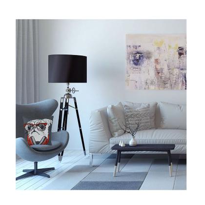 Imagem de Almofada Estampada Dog Cachorro Fone Ouvido Decorativa 45cm