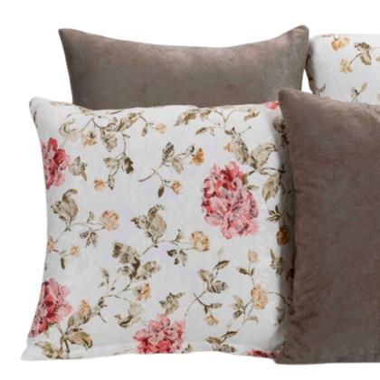 Imagem de Almofada Estampada Jacquard Decorativas com Ziper 4 unidades