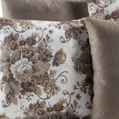 Imagem de Almofada Estampada Jacquard Decorativas com Ziper 4 unidades