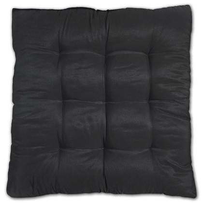 Imagem de Almofada Futon Assento Decoração 50x50cm Flat Preto Cód. 2482