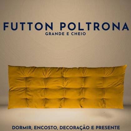 Imagem de Almofada Futon Cadeira Colchonete Futto Sofá Pallet Grande Espreguiçadeira