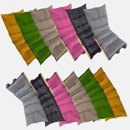 Imagem de Almofada Futon Cadeira Colchonete Futto Sofá Pallet Grande Espreguiçadeira