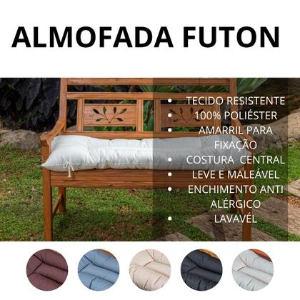 Imagem de Almofada Futon Para Cadeira E Banco 150x40 Liso