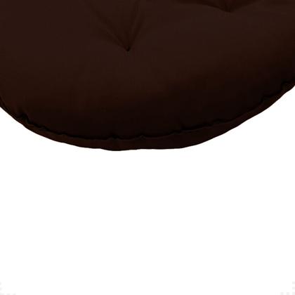 Imagem de Almofada Futton Lisa Redonda Cheia Macia Confortável 40cm Cadeira Sala Jantar Decoração