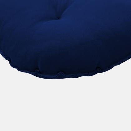 Imagem de Almofada Futton Lisa Redonda Cheia Macia Confortável 40cm Cadeira Sala Jantar Decoração