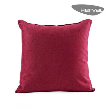 Imagem de Almofada Herval Capri, 40x40, Veludo Animale Vermelho