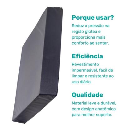 Imagem de Almofada Impermeavel para Cadeira de Rodas 44x40 Longevitech