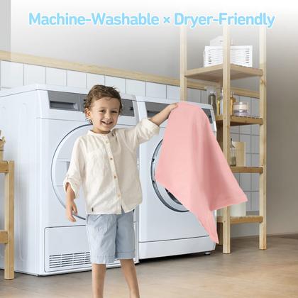 Imagem de Almofada infantil Babebay Soft Kid de 2 a 5 anos com fronha rosa