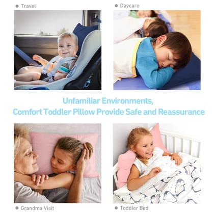 Imagem de Almofada infantil Babebay Soft Kid de 2 a 5 anos com fronha rosa